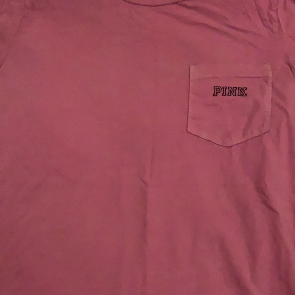 A pink shirt